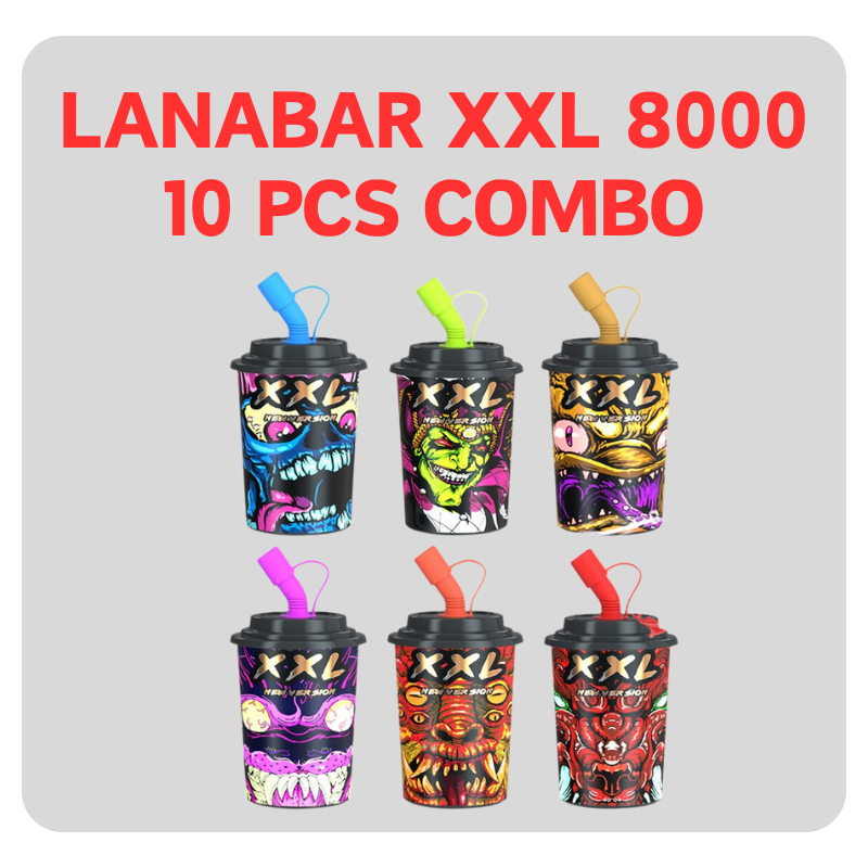 Lana Bar XXL 8000 Puff 10 Pcs Combo - Vape Singapore SG Vape