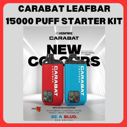 Carabat Leafbar 15000 Puff Starter Kit Set - Vape Singapore SG Vape