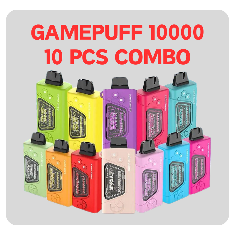 Game Puff 10,000 Puff 10 Pcs Combo - Vape Singapore SG Vape