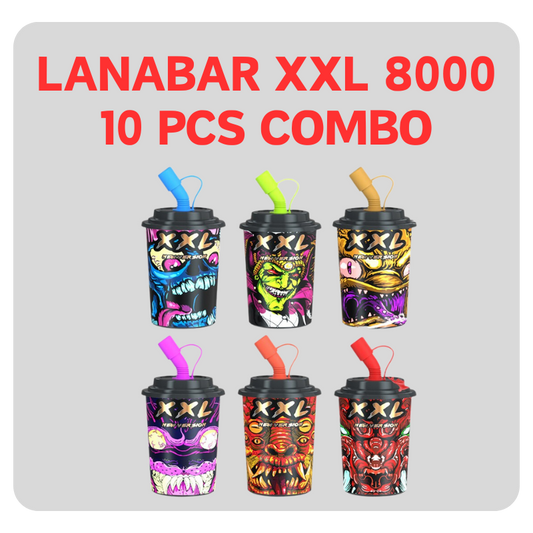 Lana Bar XXL 8000 Puff 10 Pcs Combo - Vape Singapore SG Vape
