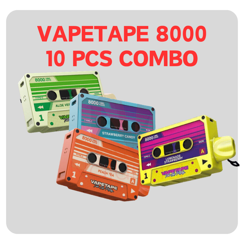 Vape Tape 8000 Puff 10 Pcs Combo - Vape Singapore SG Vape